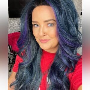 Nixie- Sassy Misfits Teal-Blue Wig